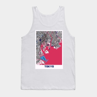 Tokyo - Japan MilkTea City Map Tank Top